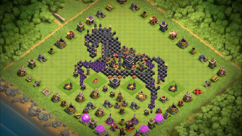 Town Hall 9 Fun Base layout by TReX