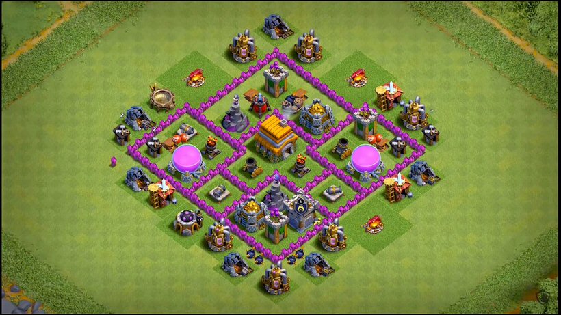 Town Hall 6 Trophy Base layout by TReX