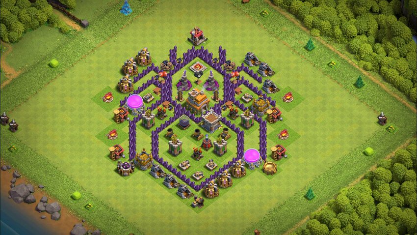 Town Hall 7 Fun Base layout by TReX