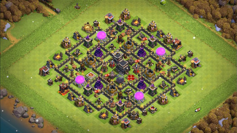 Town Hall 9 Farming Base layout by TReX