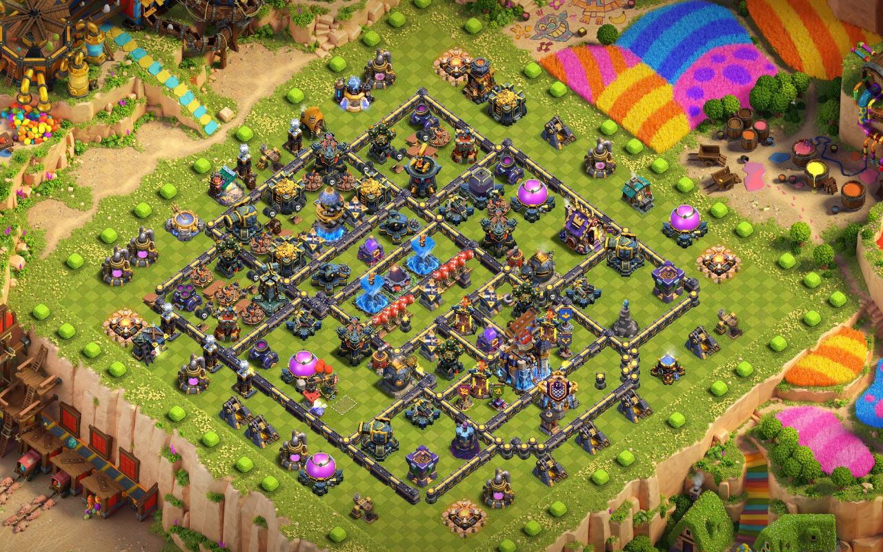 Town Hall 18 Trophy Base layout by Shakil Ahmed