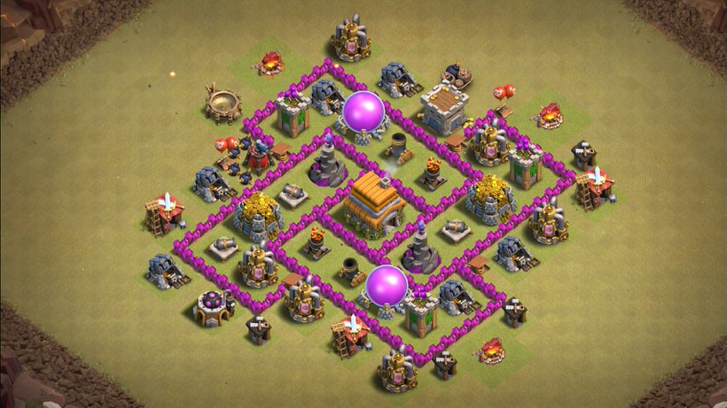 Town Hall 6 War Base layout by TReX