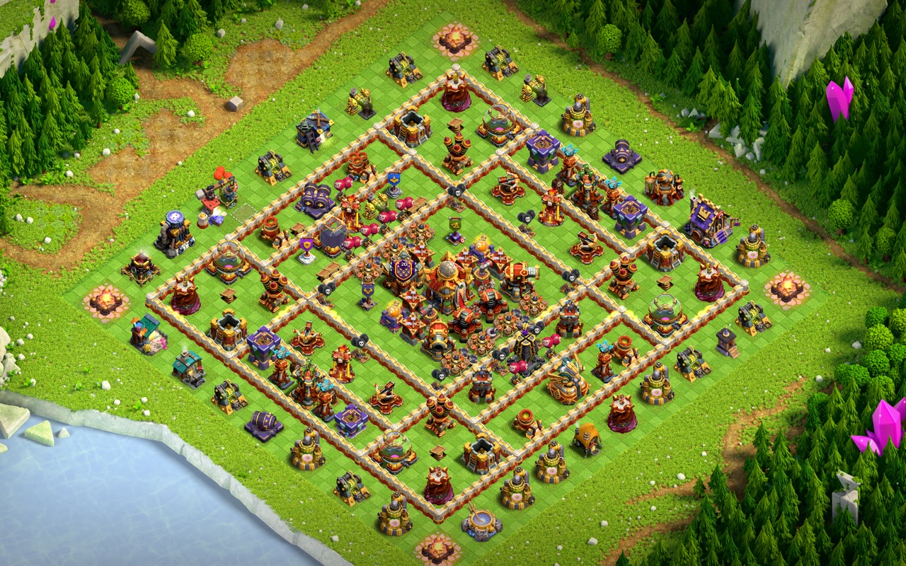 Town Hall 16 Trophy Base layout by ๐ช๐ง๏ผ