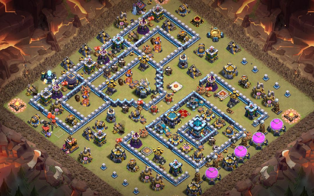 Town Hall 13 War Base layout by LoveHack