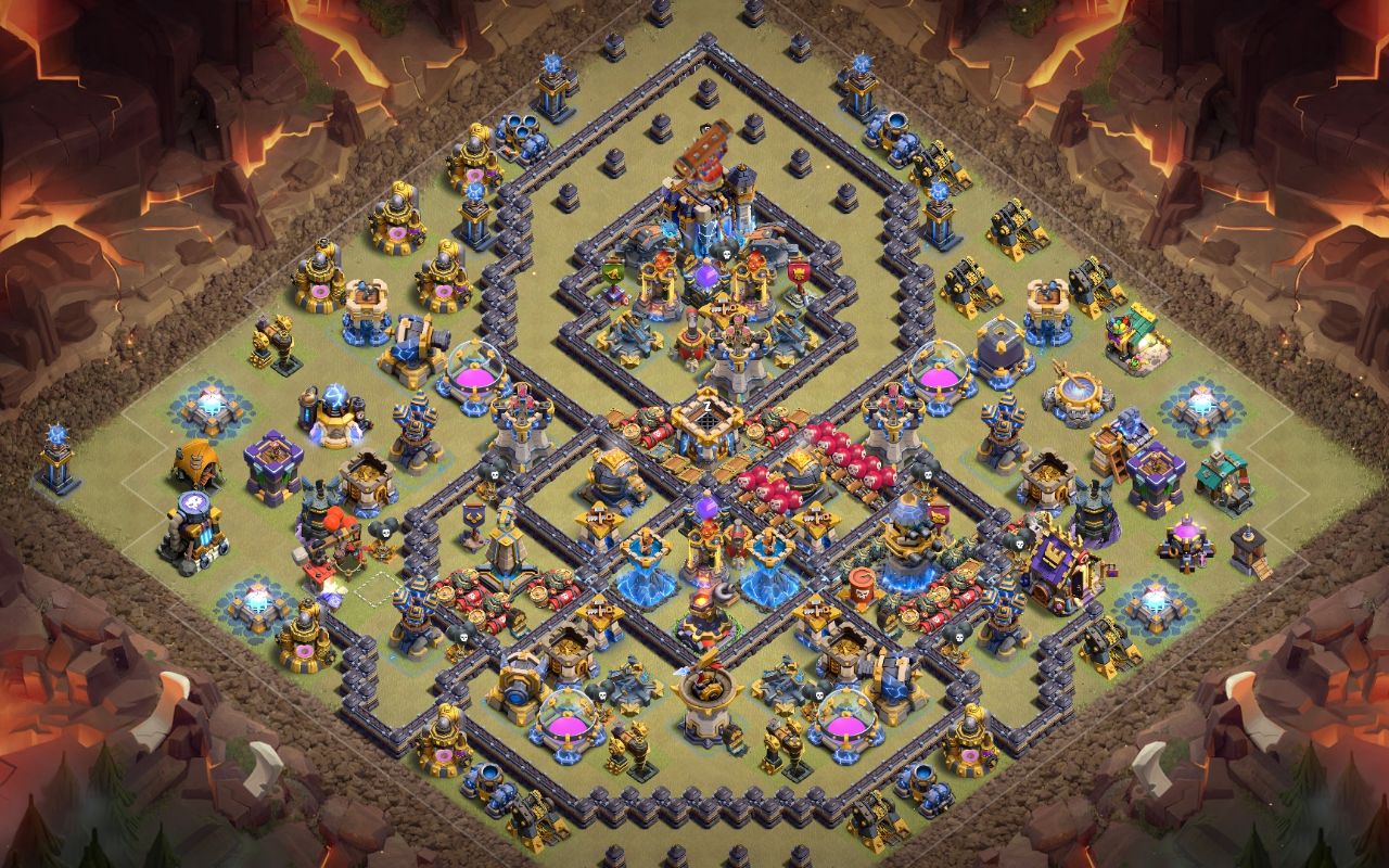 Town Hall 18 Trophy Base layout by 🔥🔥