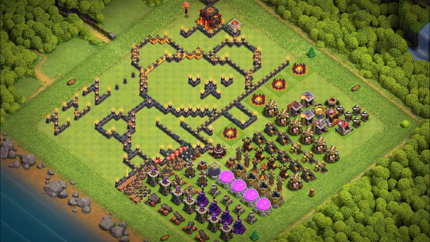 Town Hall 10 Fun Base layout by TReX