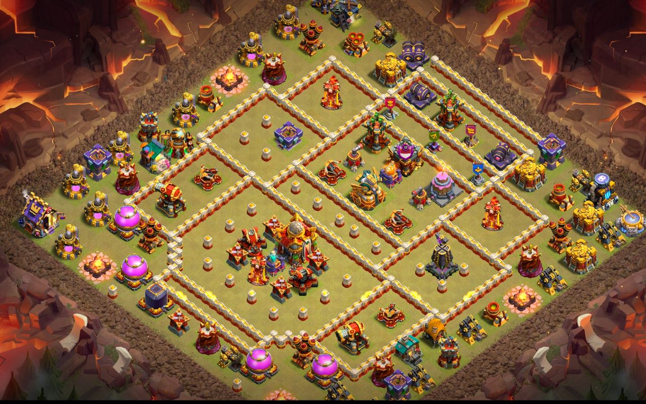 Town Hall 16 War Base layout by Reza Gunawan Atmajaya