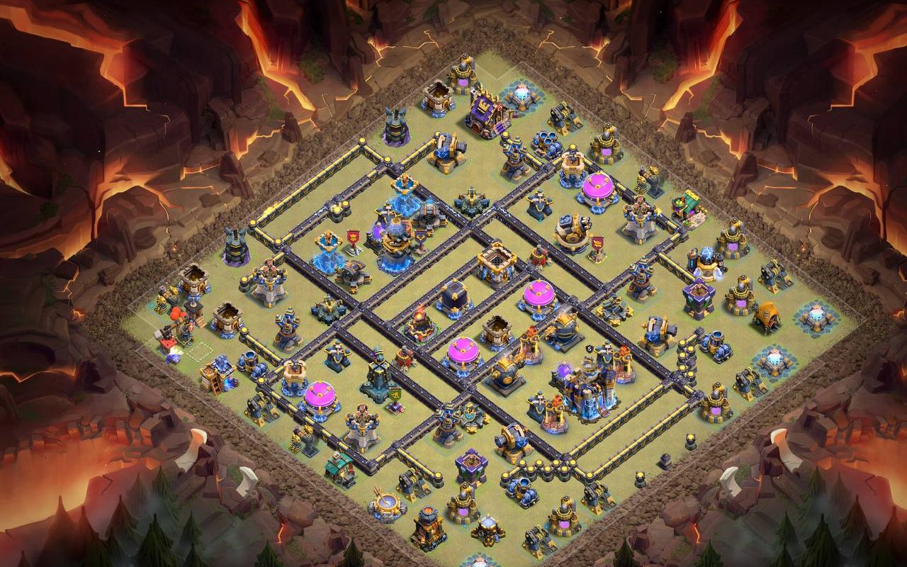 Town Hall 18 War Base layout by XLR8