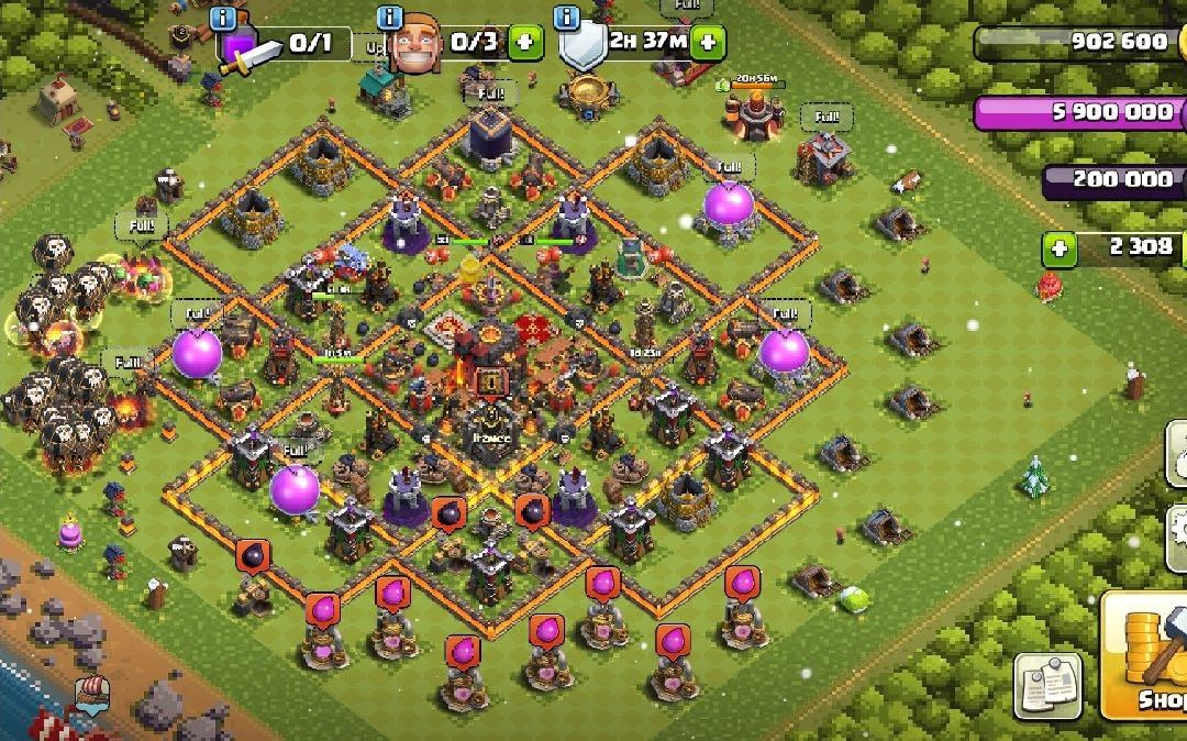 Town Hall 10 Farming Base layout by ardean