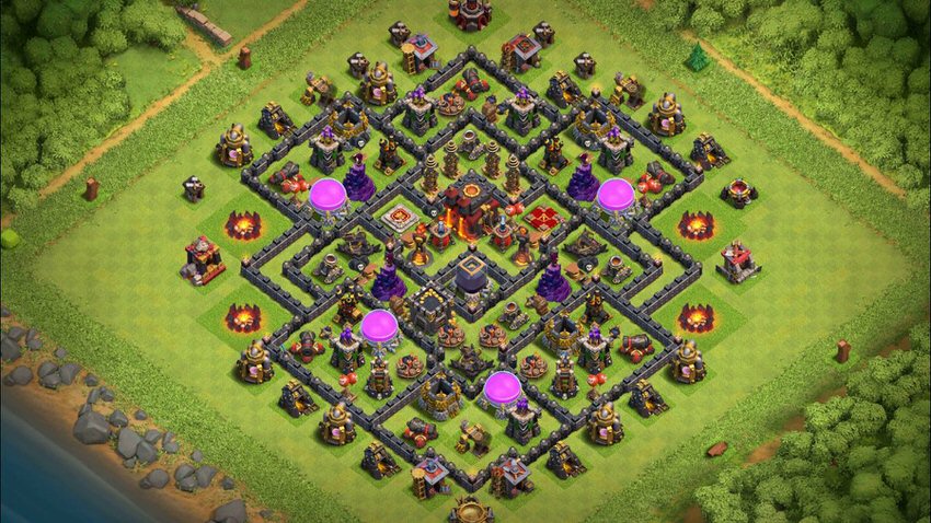 Town Hall 10 Trophy Base layout by TReX