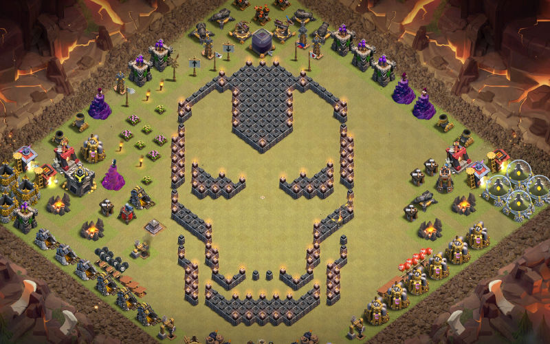 Town Hall 9 Fun Base layout by KYLE