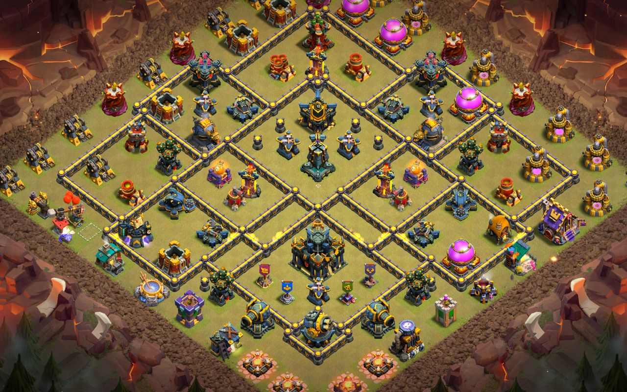 Town Hall 17 War Base layout by Jastineeex