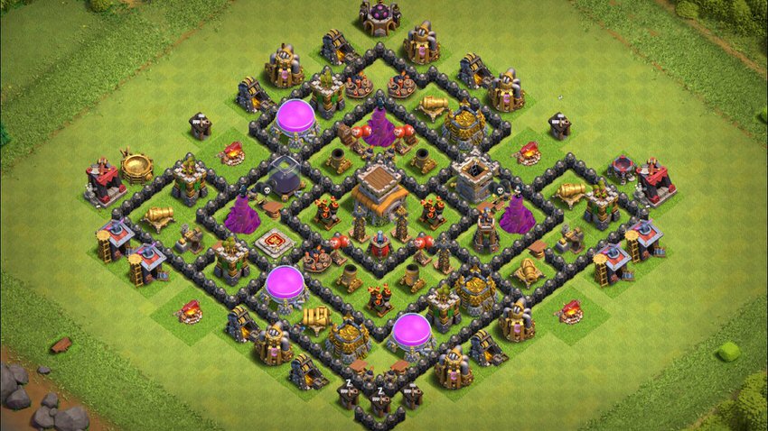 Town Hall 8 Trophy Base layout by TReX