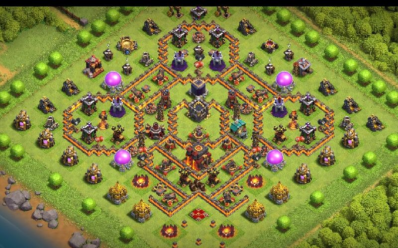 Town Hall 10 Trophy Base layout by ™ANIK_♚100