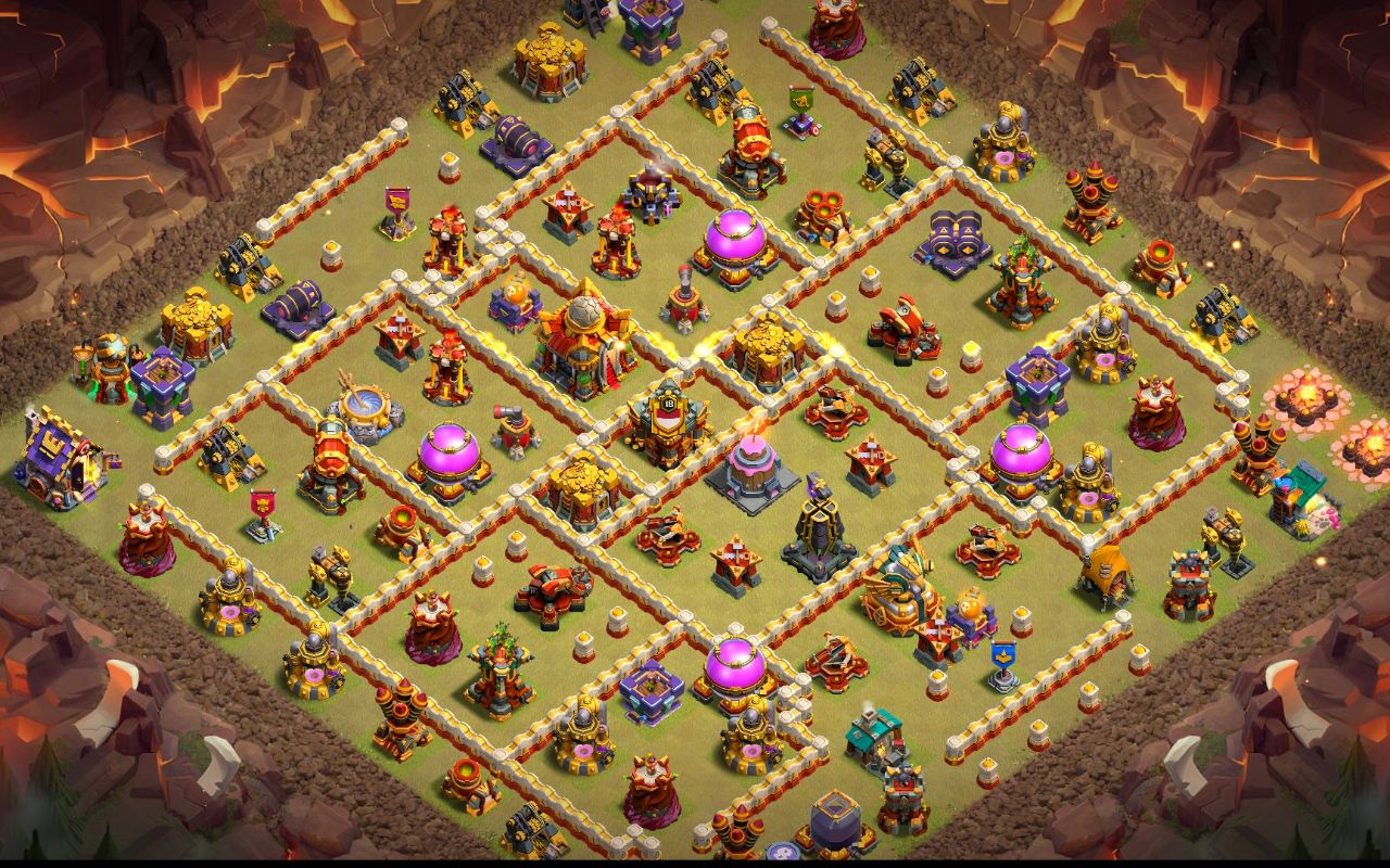 Town Hall 16 War Base layout by Reza Gunawan Atmajaya