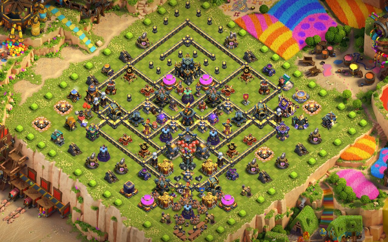 Town Hall 17 Trophy Base layout by Shakil Ahmed