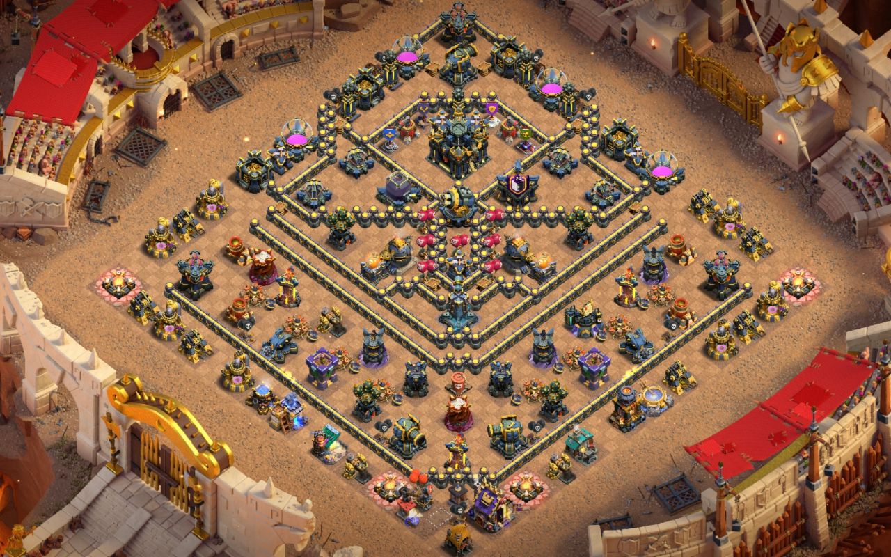 Town Hall 17 War Base layout by Mustafa