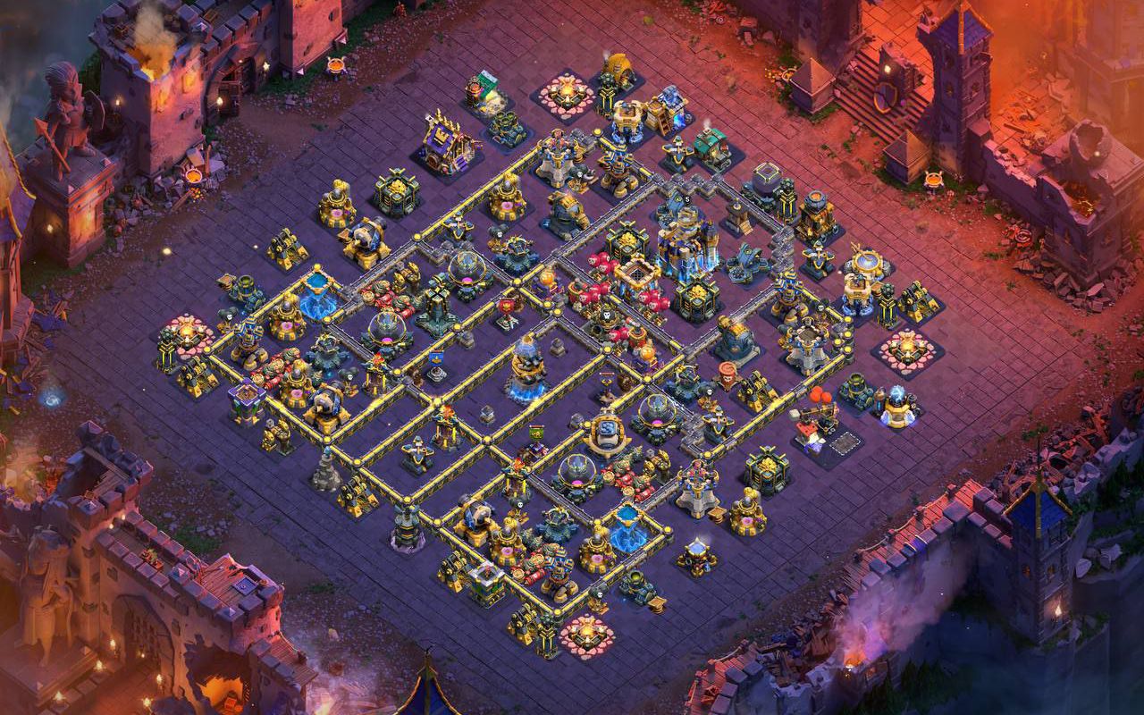Town Hall 18 War Base layout by XLR8