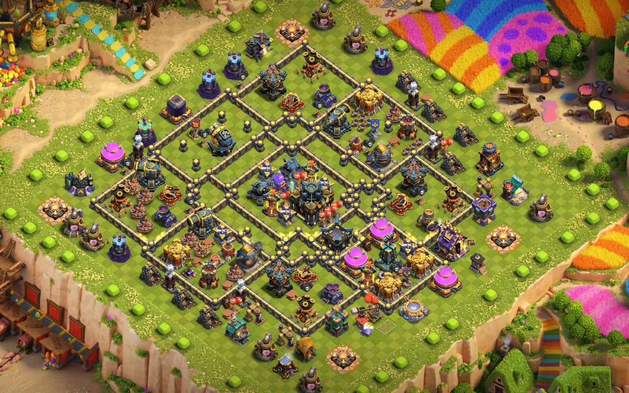 Town Hall 17 Trophy Base layout by Shakil Ahmed