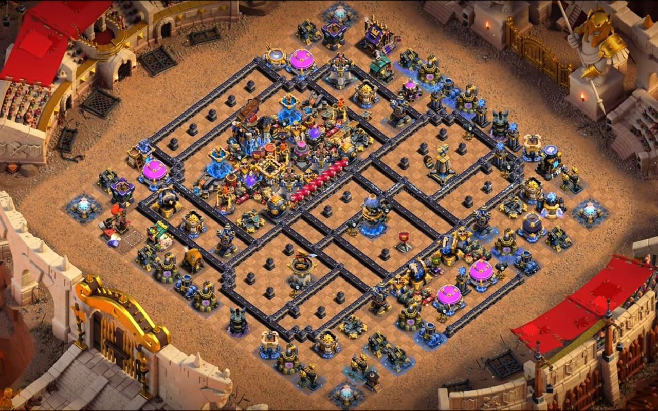 Town Hall 18 Hybrid Base layout by BH10
