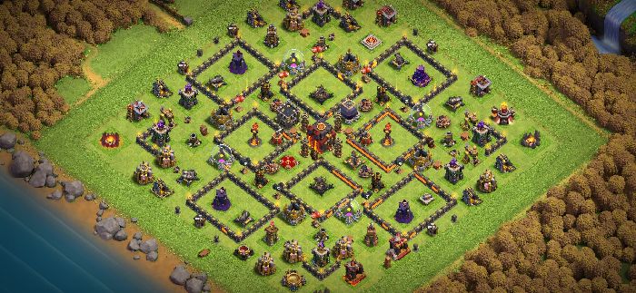 Town Hall 10 Trophy Base layout by User