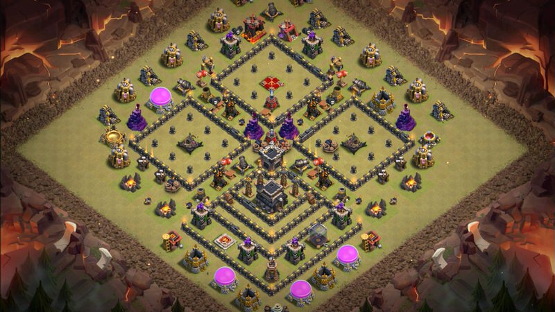 Town Hall 9 War Base layout by TReX