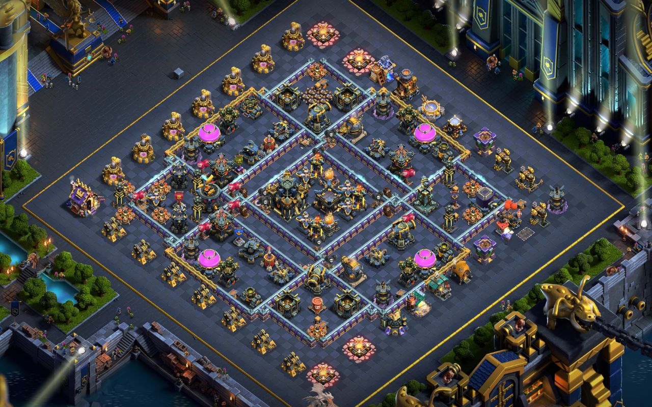 Town Hall 17 Hybrid Base layout by Wired