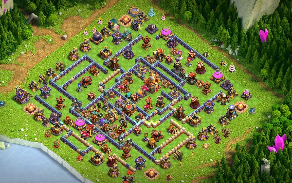 Town Hall 16 Trophy Base layout by Dark Devil