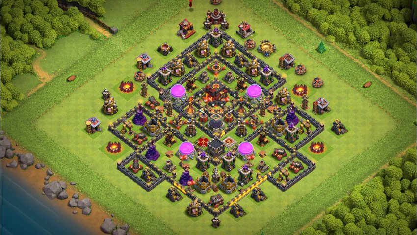 Town Hall 10 Farming Base layout by TReX