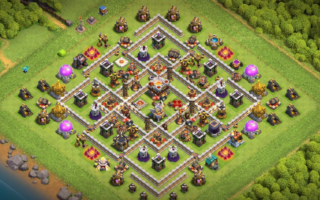 Town Hall 11 Trophy Base layout by Kenz