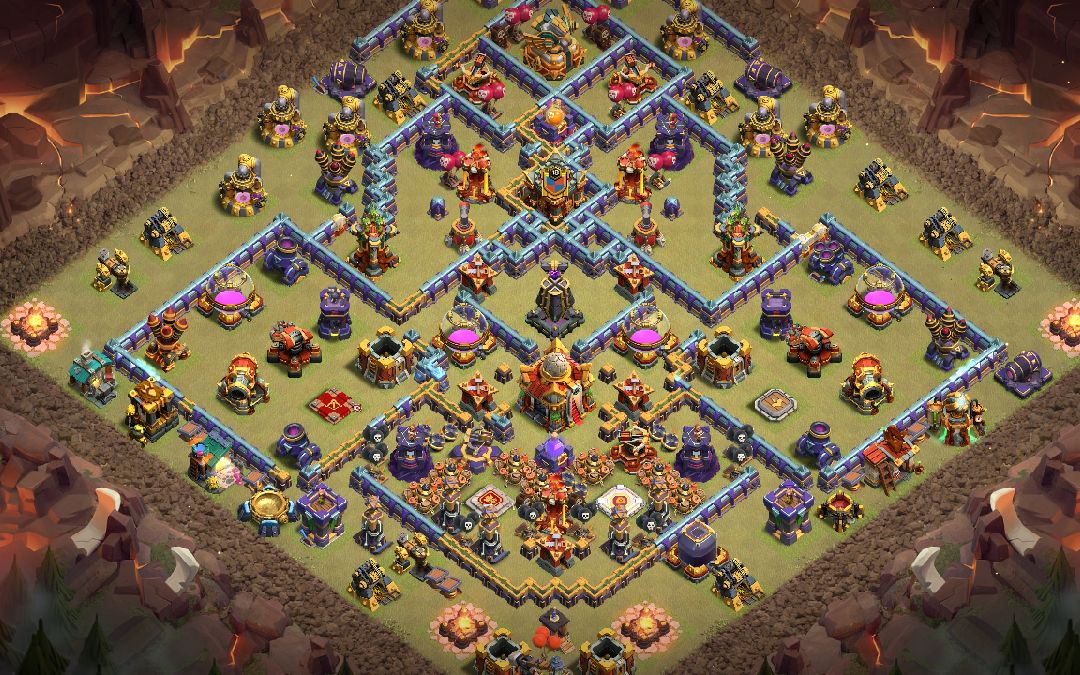 Town Hall 16 Trophy Base layout by Atilla The Pun