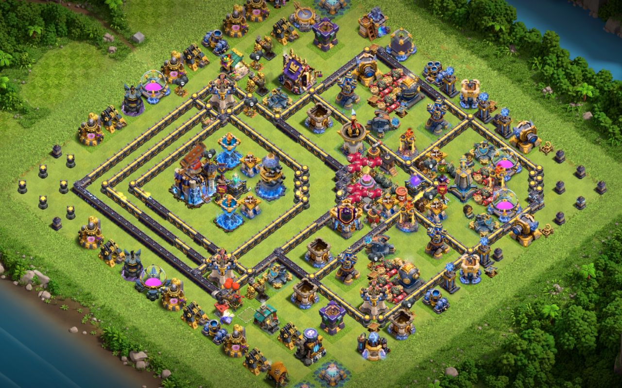 Town Hall 18 Trophy Base layout by Kia_Black