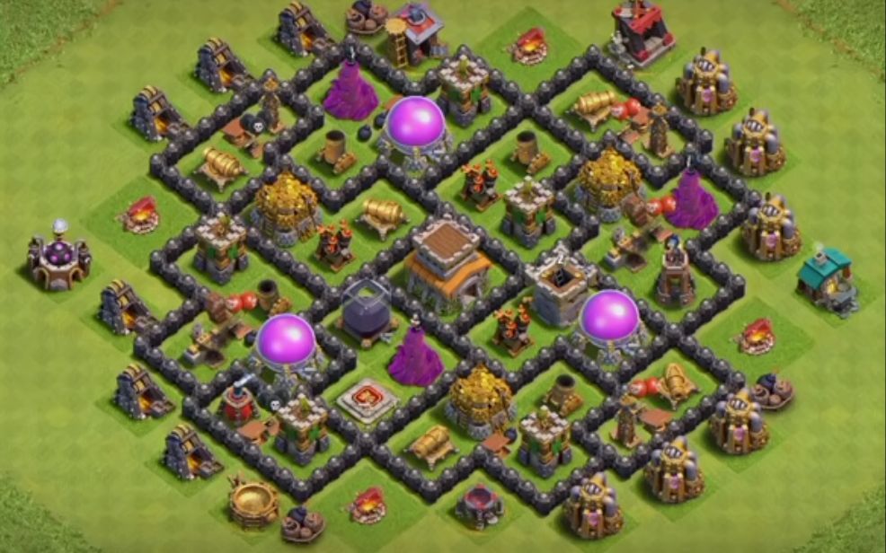 Town Hall 8 Hybrid Base layout by Mohammed ALOTAIBI