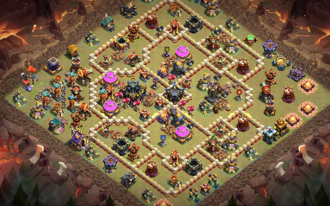 Town Hall 17 Hybrid Base layout by Atilla The Pun