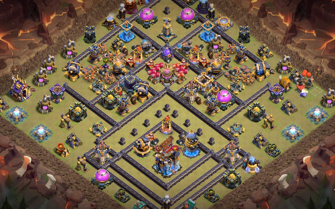 Town Hall 18 Trophy Base layout by Shakil Ahmed