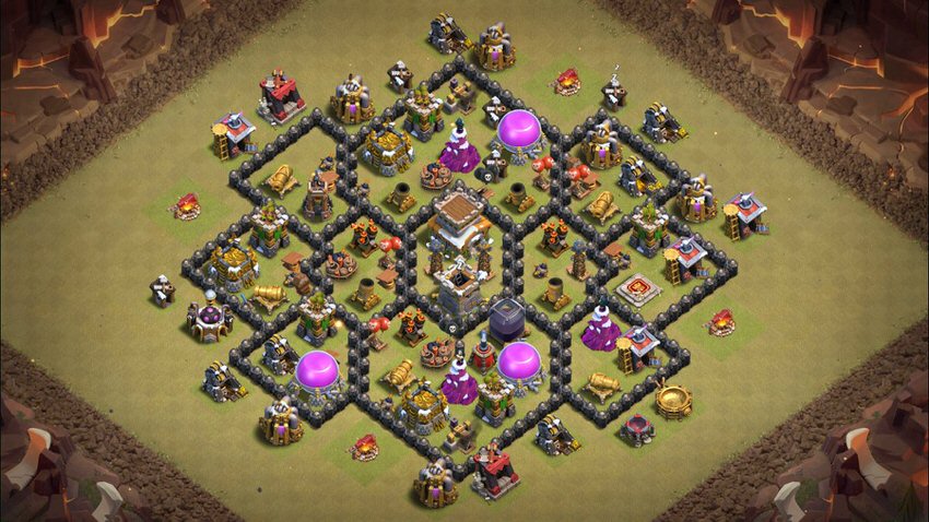 Town Hall 8 War Base layout by TReX