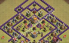Town Hall 7 War Base layout by HERO SINA