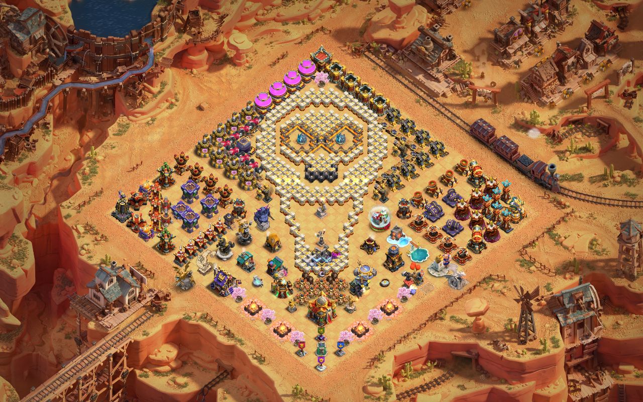 Town Hall 16 Fun Base layout by XLR8