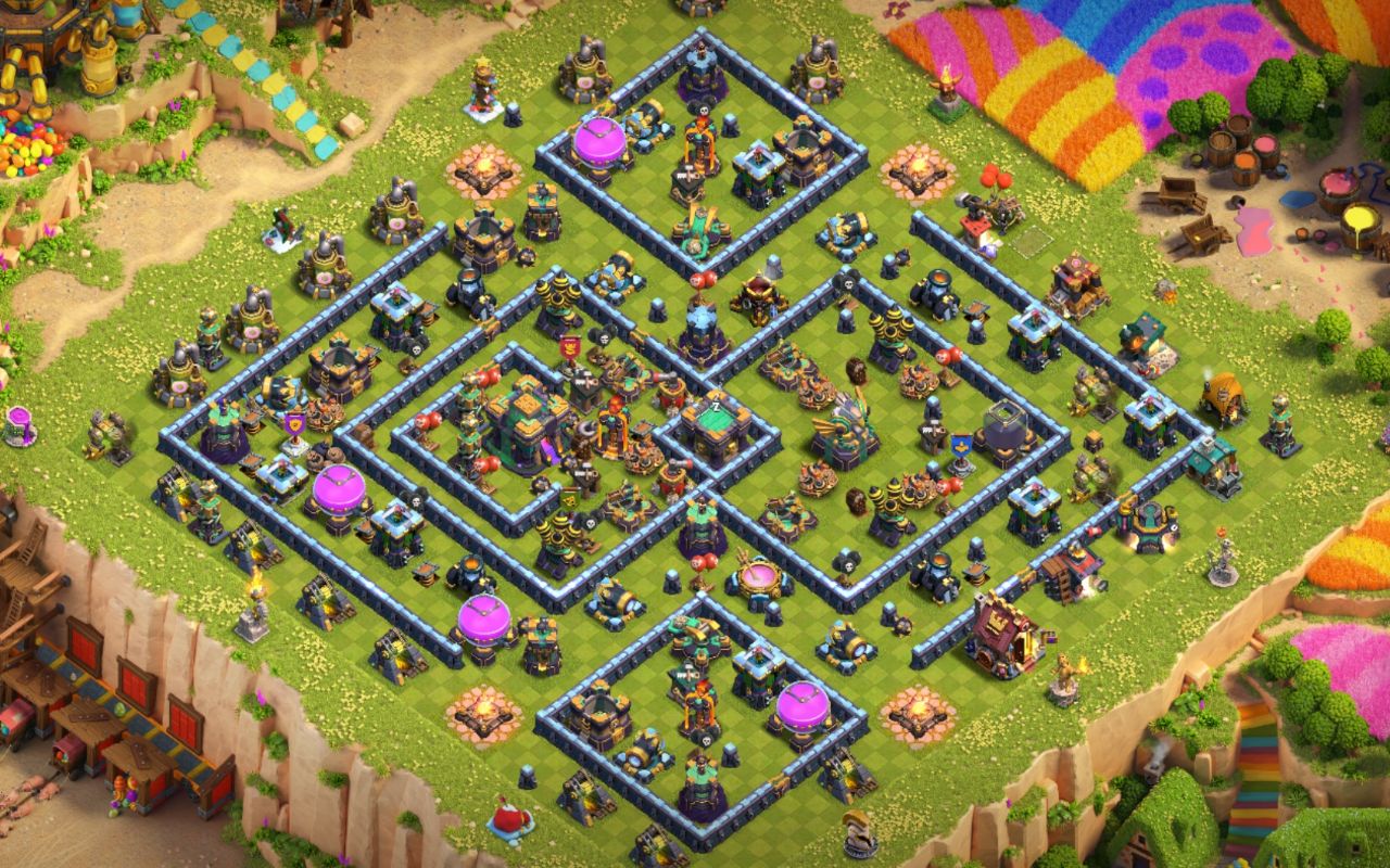 Town Hall 14 CWL Base layout by Razana