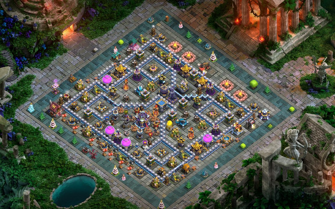 Town Hall 15 Trophy Base layout by Rei Loko