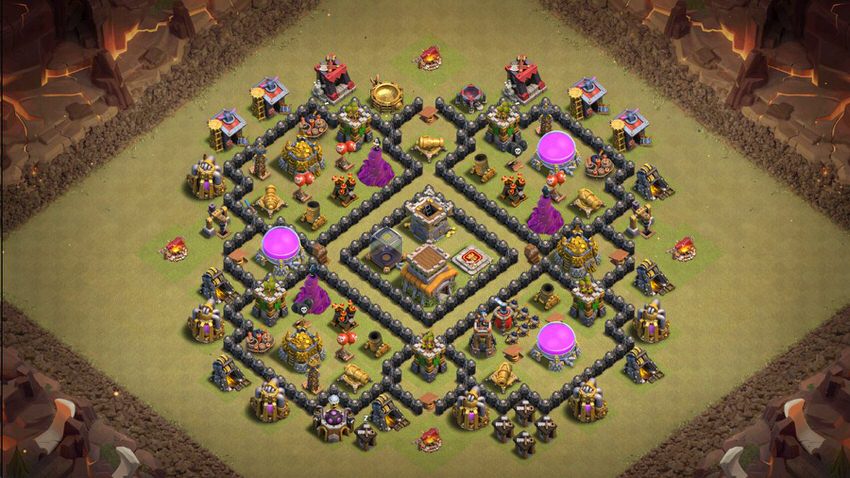 Town Hall 8 War Base layout by TReX