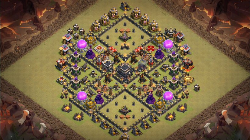 Town Hall 9 War Base layout by TReX