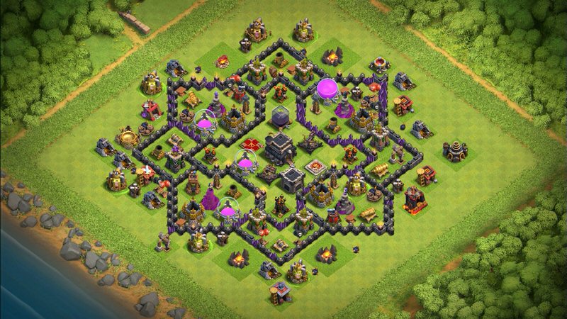 Town Hall 9 Farming Base layout by TReX