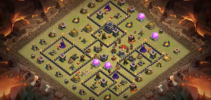 Town Hall 9 War Base layout by TReX