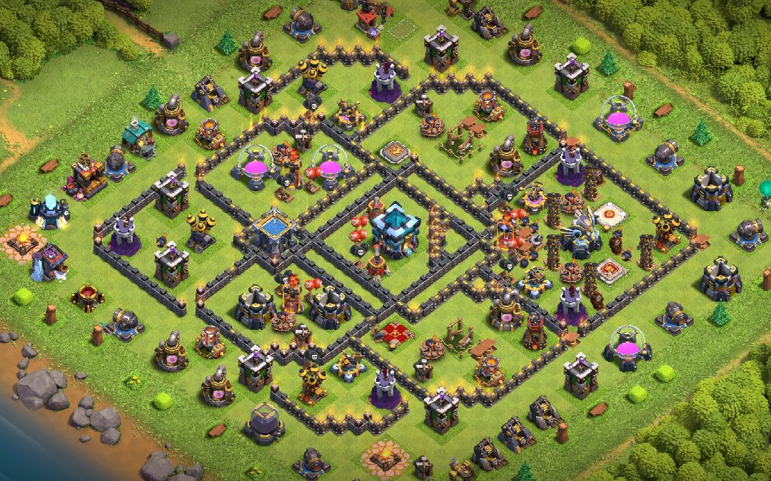 Town Hall 13 War Base layout by SONU