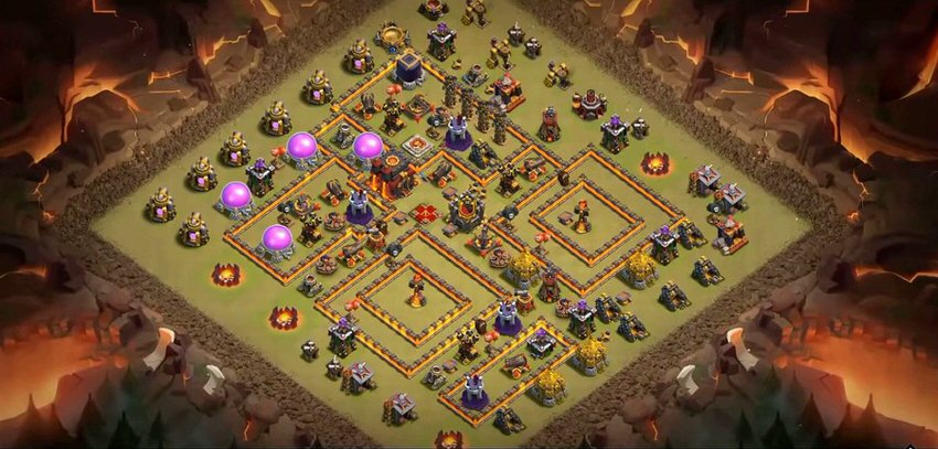 Town Hall 10 War Base layout by TReX