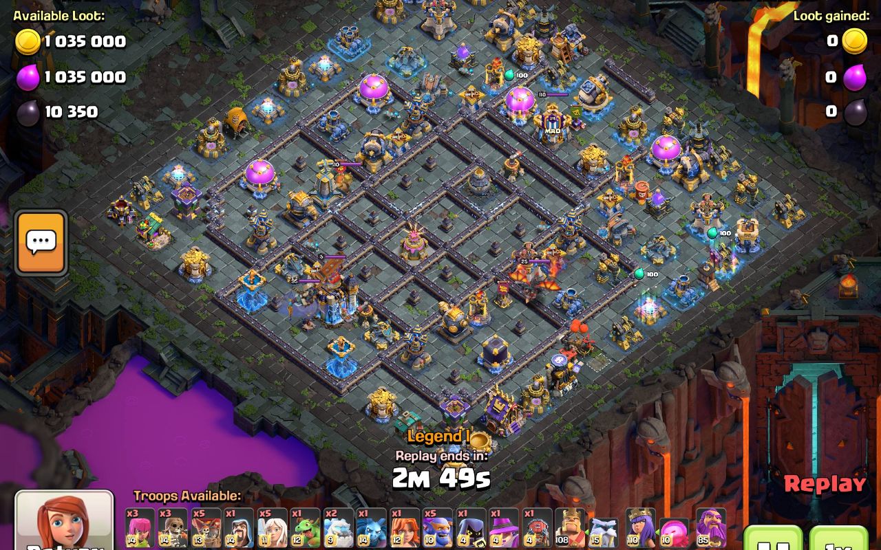 Town Hall 18 Legend Base layout by bavaria
