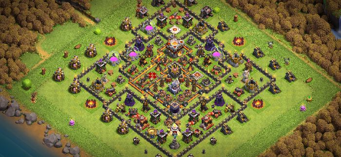 Town Hall 11 Trophy Base layout by User