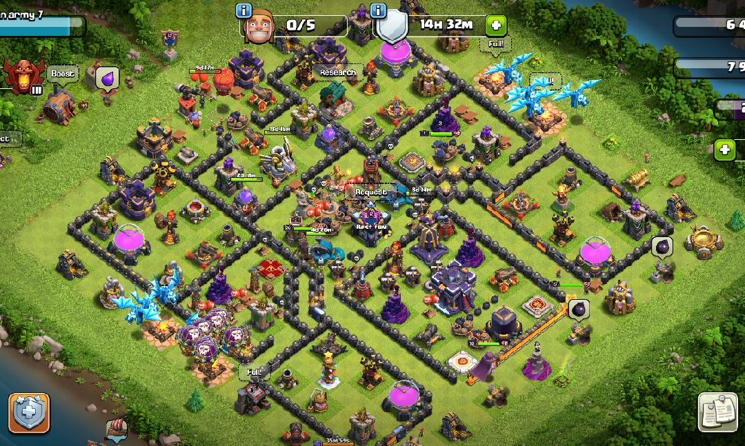 Town Hall 15 Farming Base layout by Roshan tamang