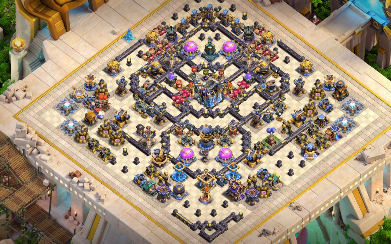 Town Hall 18 War Base layout by XLR8